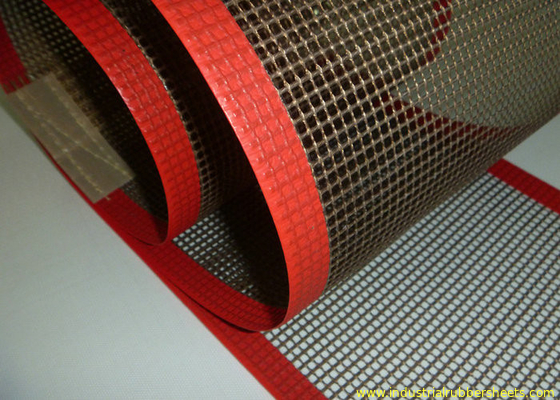 Heat Resistance Food Grade PTFE Mesh 10 x 10mm , PTFE Mesh Conveyor Belt