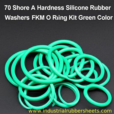 70 Shore A Hardness Virgin FKM Silicone Rubber Washers O Ring Kit with 15 Sizes