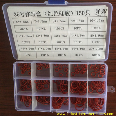 15 Sizes Waterproof Wear-resistant Silicone O Ring Kit for Mechanical Sealing