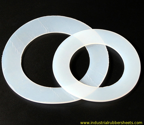 Food Grade Silicone Washer 30-80 Shore A Translucent White