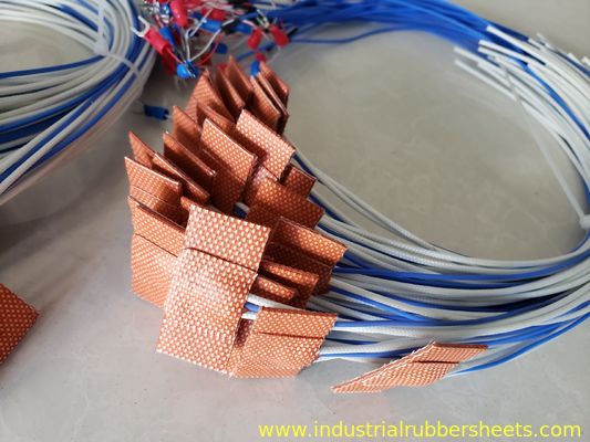 Red Color Close Cell Silicone Heater Pad , Silicone Heat Rubber Pad