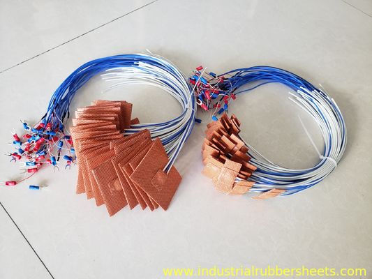 Red Color Close Cell Silicone Heater Pad , Silicone Heat Rubber Pad