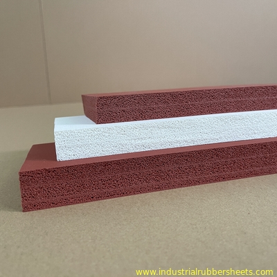 1.5mm Close Cell Silicone Foam Strips 10-40 Shore A Hardness
