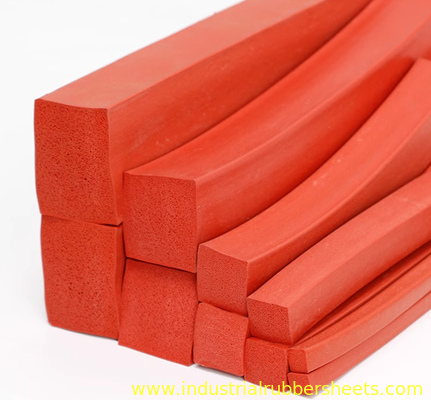 Closed Cell Silicone Sponge Stripe 1mm-60mm Thickness for Industrial Seal