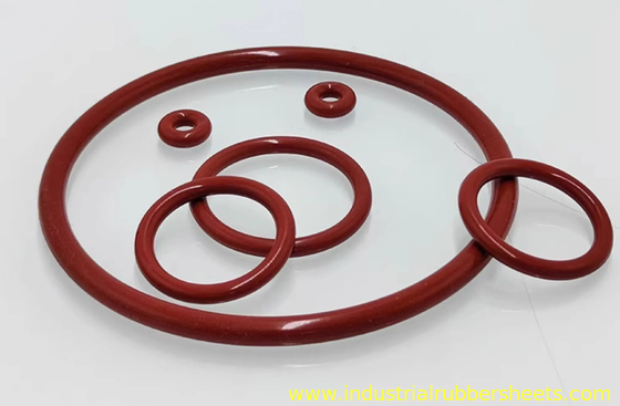 Gıda sınıfı silikon O Ring 60 Kıyısı A -30°C - +200°C