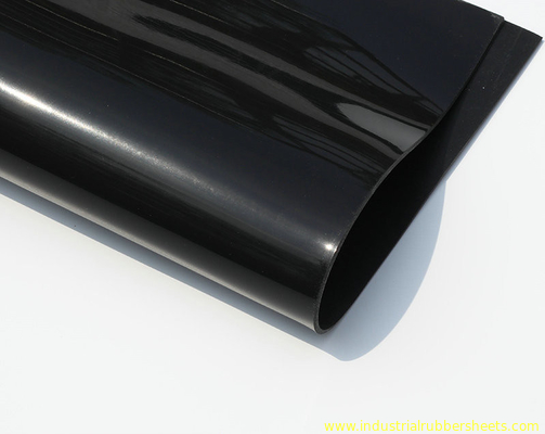 Siyah Renk Silikon Kauçuk Levha Pürüzsüz Yüzey 1.0 / 1.2m Genişlik 10m Uzunluk