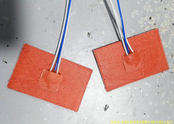200℃ Sıcaklık Dirençli 1.5mm Kalınlığında Özel Silikon Isıtıcı Ped