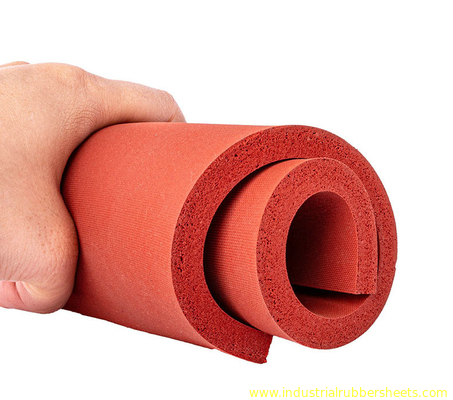 10-40 Şore A Silikon köpük yaprağı 0.5-1.0g/cm3 yoğunluk 100psi