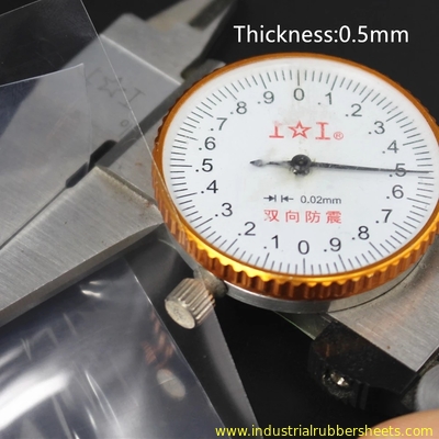 0.1-0.8mm Silikon Kauçuk Levha 50m Rulo, 7.5Mpa Çekme Dayanımı