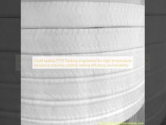 İyi sızdırmazlık PTFE Salmastra, yüksek sıcaklığa dayanıklılık için tasarlanmış olup optimum sızdırmazlık verimliliği ve güvenilirliği sağlar