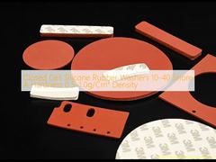 Kapalı Hücreli Silikon Kauçuk Rondelalar 10-40 Shore A Sertliği 0.5-1.0g/Cm³ Yoğunluk