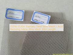 SS316 SS304 Paslanmaz Çelik Tel Örgü / Asit Dayanımlı Metal Tel Örgü 30m Uzunluk