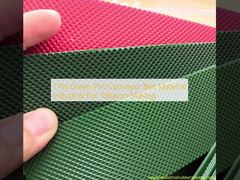 Tütün Yapımı İçin Endüstriyel 1 Kat Yeşil Pvc Konveyör Bant Malzemesi