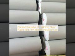 Dış çapı 10 - 400 mm Endüstriyel mühür için Nylon Plastik Çubuk / PP Çubuk