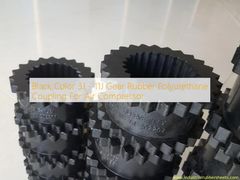 Siyah Renk 3J - 11J Dişli Kauçuk Poliüretan Kaplin Hava Kompresörü İçin