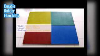 Dayanıklı Ahşap Tahıl Kauçuk Zemin Paspasları 10-50mm Kalın