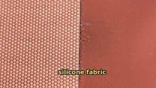 T0.75mm x W1m x L10m Kırmızı Silikon Kaplamalı Fiberglas Kumaş (Rogers Stili)