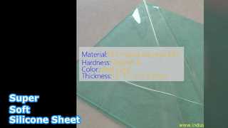 Süper Yumuşak Silikon Kauçuk Levha 1.2mm Şeffaf