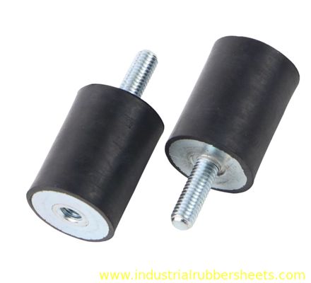 High Vibration Dampening Rubber Shock Mounts Black Rubber Components for Industrial Machinery and Equipment Applications