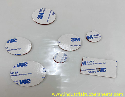 10-40 Shore A 200psi Custom Size Silicone Foam Gasket with Adhesive Backing Tape