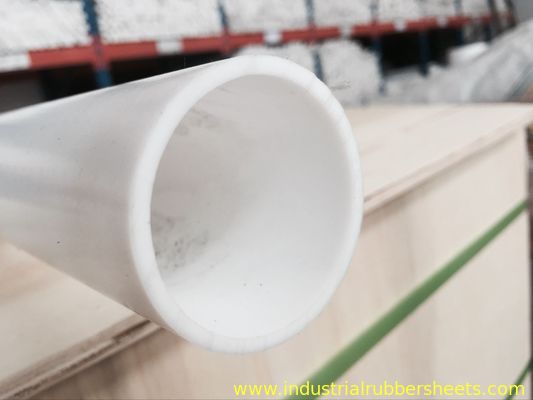 Endüstriyel Sınıf Beyaz Kalıplı PTFE Boru /% 100 Virgin PTFE Boru Pürüzsüz Yüzey