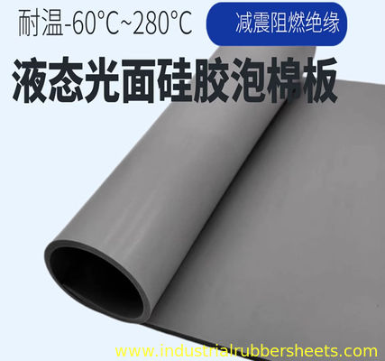 Close Cell Silicone Sponge Rubber Sheet with High Temperature Resistance and Smooth Surface