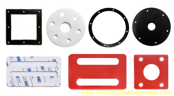 Industrial Grade Silicone Rubber Washers with 20-80 Shore A Hardness Food Grade and Customizable Color