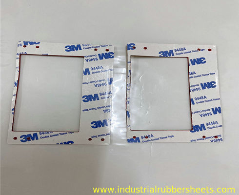 10-40 Shore A 200psi Custom Size Silicone Foam Gasket with Adhesive Backing Tape
